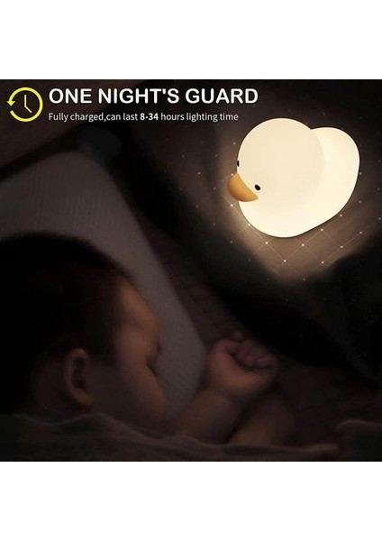 Sevimli Ördek Çocuk Gece Lambası Serda-Run LED Gece Lambası (Yurt Dışından)