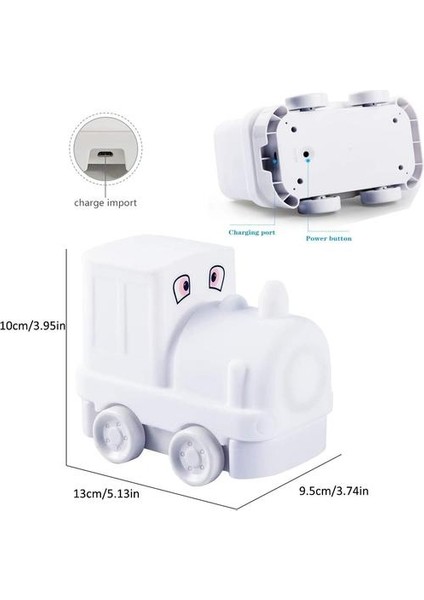 Çocuklar Için Gece Lambası USB Şarj Edilebilir Kreş Lambası (Yurt Dışından)