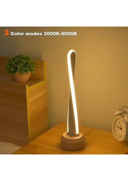 Akıllı Ahşap LED Gece Işık Masa Lambaları (Yurt Dışından) modelleri