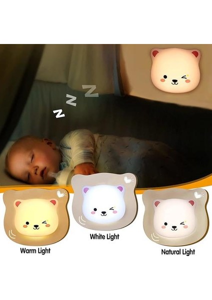 LED Gece Lambası Çocuk Şarj Edilebilir Çocuk Kablosuz Renk Değiştirme Gece Lambası (Yurt Dışından)