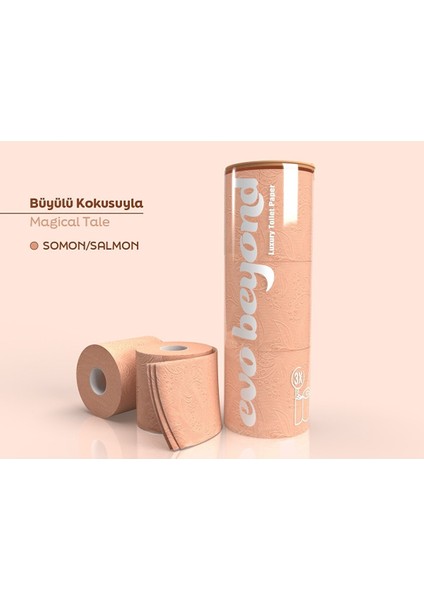 Evo Beyond 3'lü Rulo Somon Tuvalet Kağıdı (1 Rulo 90GR %20 Daha Fazla)