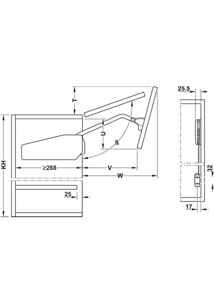 Free Fold Kalkar Kapak Makası 71-79CM Gri 5-10KG