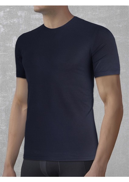 2566 ERKEK PREMIUM LACİVERT T-SHİRT