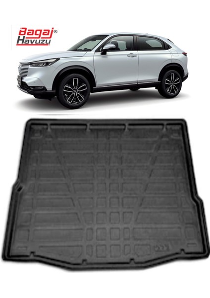 Honda Hrv Hybrit 2021 Sonrası 3D Bagaj Havuzu Born Honda Hrv Hybrit 2021 Sonrası 3D Bagaj Havuzu