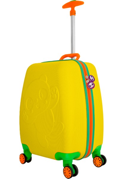 WX-414 Sarı Panda Çocuk Valizi