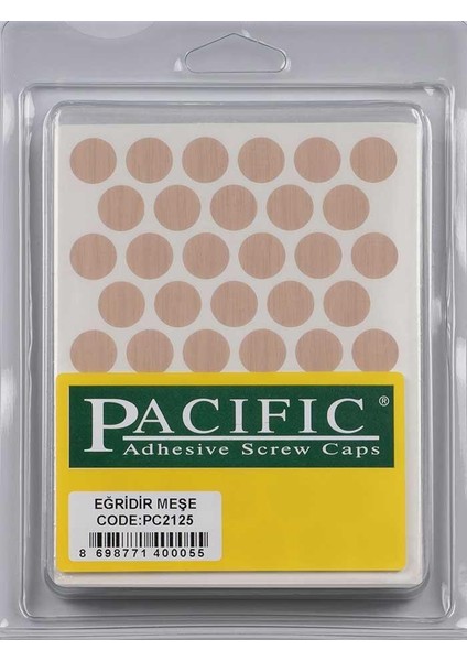 Pvc Yapışkan Tapa 14MM 1plk=50 Ad Eğridir Meşe