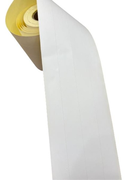 Barkomatık Baskısız Yapışkanlı Termal Etiket Düz Tek Parça 80 mm x 13 mt