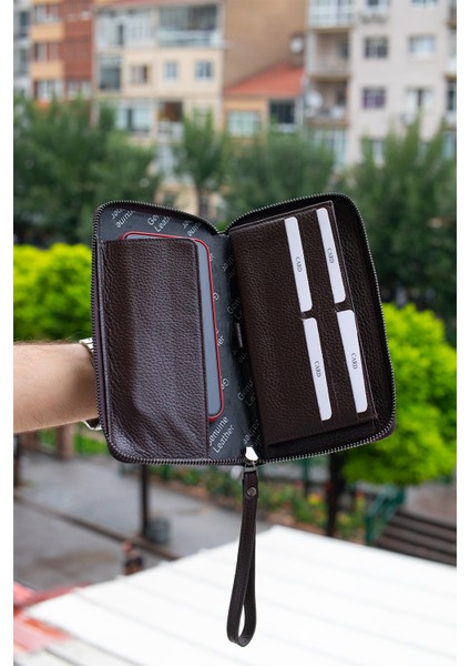 Deri Telefon Bölmeli Erkek Portföy fiyatları