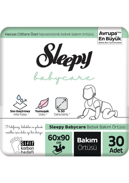 Babycare Bebek Bakım Örtüsü 60X90 cm 3X10 30 Adet