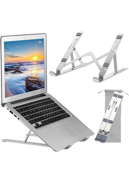 Alüminyum Ayarlı Laptop Yükseltici / Tutucu