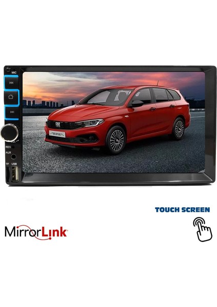 Double Teyp 7 4X50W Mirrorlink Bt/usb/sd/mp5/aux/fm Kameralı Tofas Seri Twogo Go Şahın fiyatları