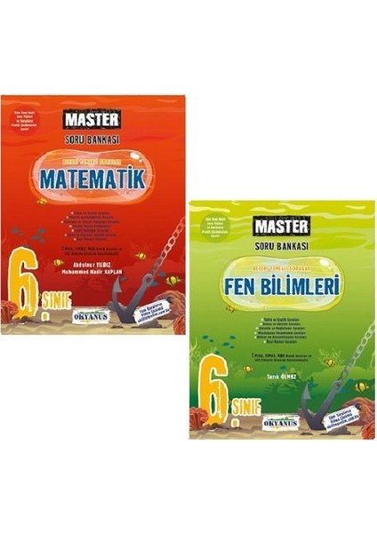 6. Sınıf Master Fen Bilimleri Soru Bankası+6. Sınıf Master Matematik Soru Bankası