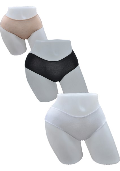 Iz Yapmaz Bambu Slip 904 3 Adet Siyah-Beyaz-Ten