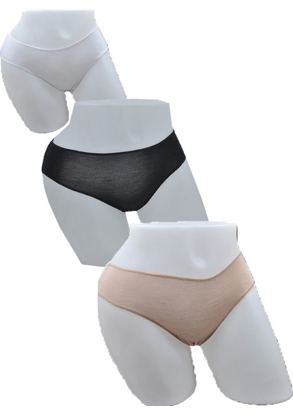 Iz Yapmaz Bambu Slip 905 3 Adet Siyah-Beyaz-Ten