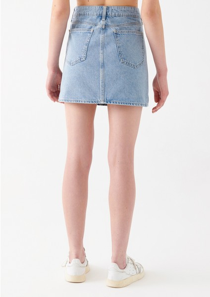 Talia Açık Mavi Denim Etek fırsatları