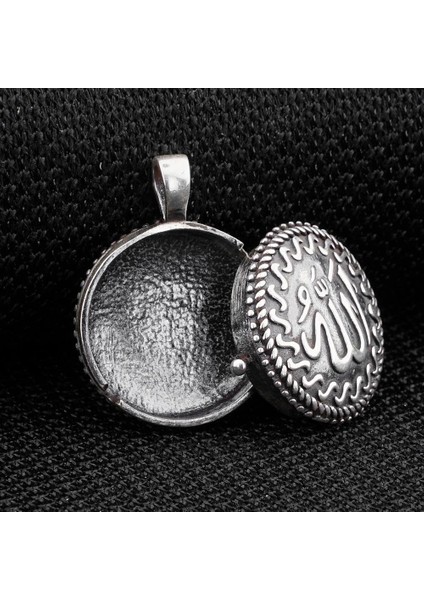 Çift Taraflı Allah Yazılı Kapaklı Açılabilir 925 Ayar Gümüş Cevşen Kolye Ucu fiyatları