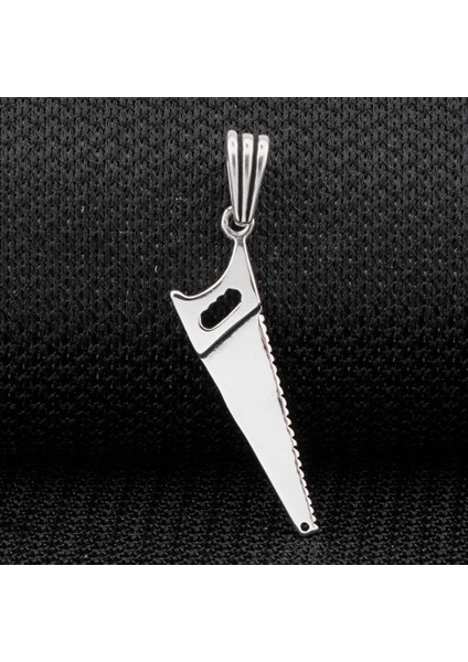 Testere Tasarımlı 925 Ayar Gümüş Kolye Ucu fiyatları