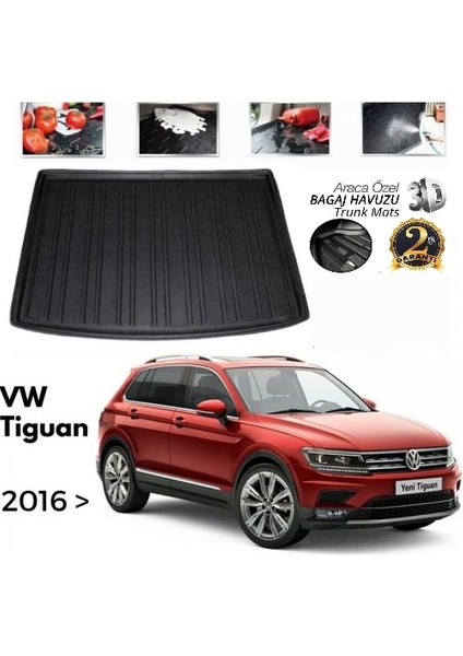 2016 Volkswagen Tiguan Bagaj Havuzu Tam Uyumlu