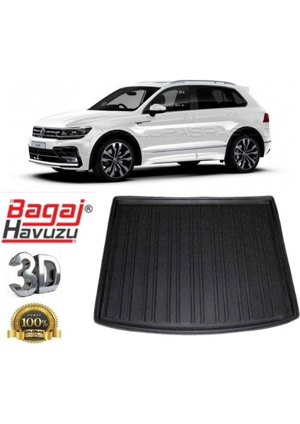 Bagaj Havuzu Tiguan 2016-2022 Tam Uyumlu Siyah