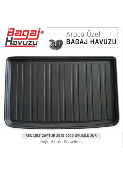 2014 Renault Captur Bagaj Havuzu 3D Tam Uyumlu Siyah fiyatları