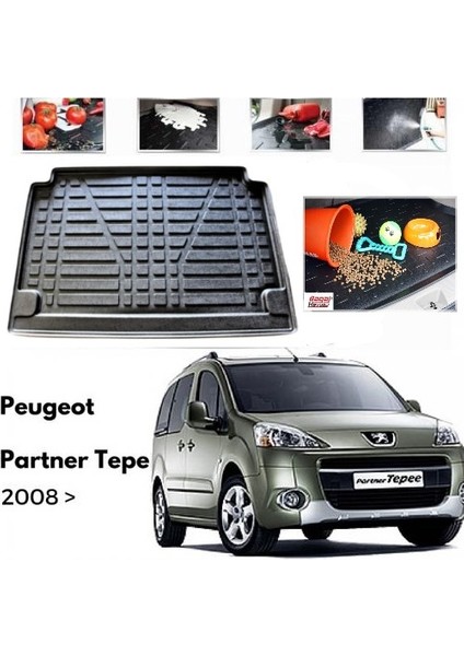 2015 Peugeot Partner Tepee Bagaj Havuzu 3D Kauçuk