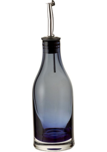 El Yapımı Cam Yağlık Sirkelik Çelik Mavi 300 Cc