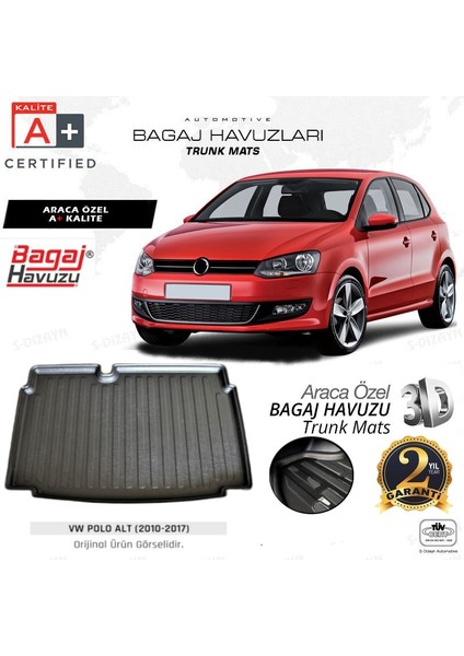 2013 Volkswagen Polo Bagaj Havuzu Alt Kademe Uyumlu L