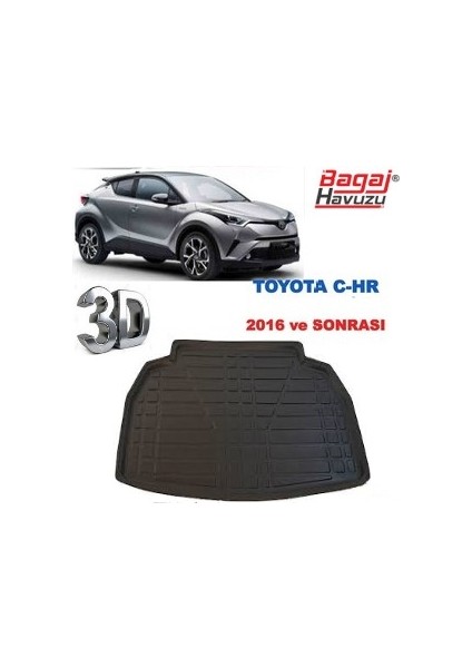2019 Toyota C-Hr Bagaj Havuzu Tam Uyumlu Kauçuk