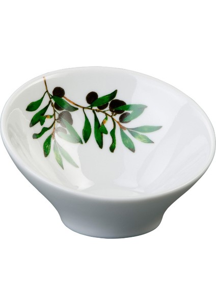 Porselen Zeytinyağı Tabağı 9x3 cm Tekli