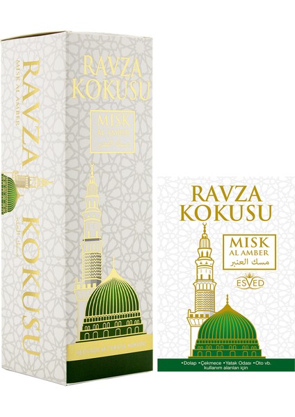 Medine Ravza Kokusu Sprey 400 ml + Dolap ve Çekmece Kokusu