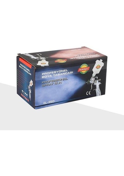 Avromıx GL-350 Profesyonel Üstten Depolu Gölge Boya Tabancası 0,8 mm