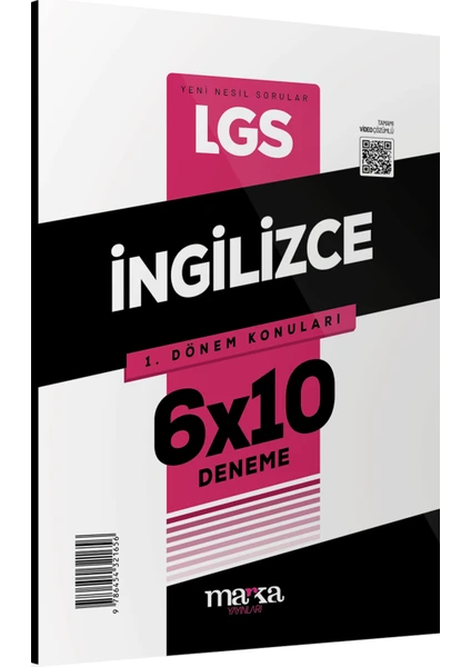 Marka Yayınları 2025 LGS 1. Dönem Konuları İngilizce 6 Deneme