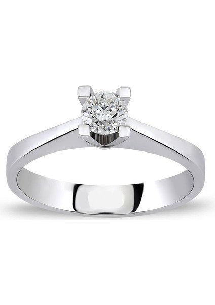 0.30 Carat Mozanit Tektaş Yüzük