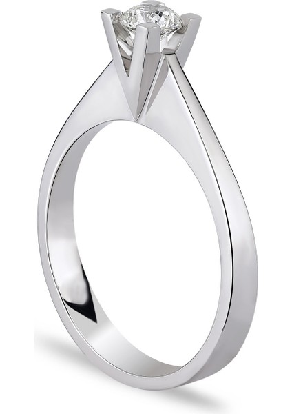 0.30 Carat Mozanit Tektaş Yüzük