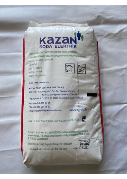 Soda 25 kg Sodyum Bikarbonat