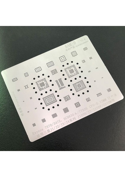 Sam 9  Exynos 7570  3475  SC9830A  7730S Cpu  J1  J2  J3  J4  J100H  J320F  G570M Cpu Işlemci Kalıbı