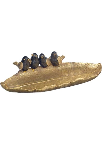 Birdy Leaf Dekoratif Tabak