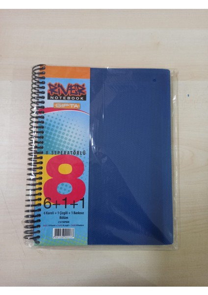 6+1+1 210 Yaprak Gıpta Defter