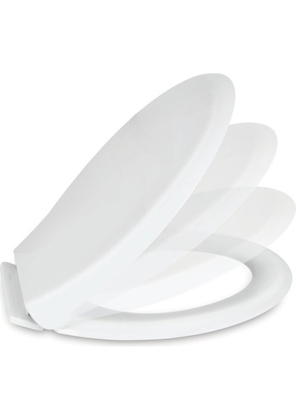 Hakersan Smart Soft Close Yavaş Kapanan Plastik Klozet Kapağı