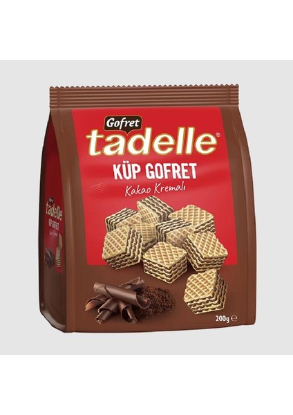 Kakao Kremalı Küp Gofret 200 gr