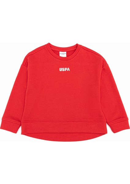 U.S. Polo Assn. Kız Çocuk Kırmızı Sweatshirt 50260923-VR030