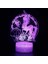 3D LED Gece Lambası 16 Renkler Masaüstü Dekorasyon USB Touch & Uzaktan Gece Lambası (Yurt Dışından) 1