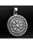 Viking Vegvisir Pusulası Denizci Gümüş Kolye Ucu 1