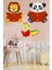 Kitap Okuyan Sevimli Hayvanlar Sticker Aslan Panda ve Kırkayak Anaokulu Çocuk Bebek Odası 1