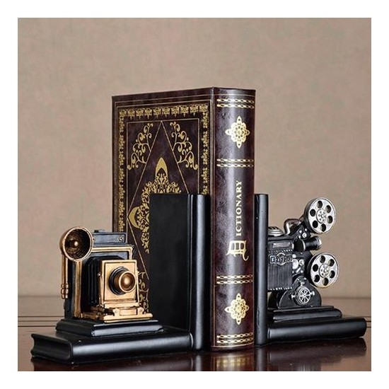 Retro Kamera Bookend Film Projektör Kitaplık (Yurt Dışından) Fiyatı