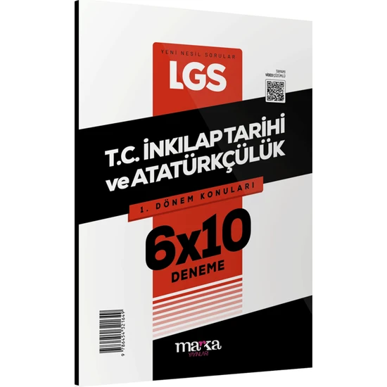 Marka Yayınları 2024 LGS 1.Dönem Konuları T.C. İnkılap Tarihi ve Atatürkçülük 6 Deneme