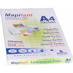 Mapilam A4 Laminasyon Filmi 125 Micron 100 Lü Parlak Fonksiyonel Laminasyon Pouch