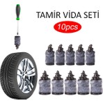 Sinerji Shop Kauçuk Lastik Tamir Kiti Vida Seti 10 Adet Otomobil ve Motosiklet Uyumlu Kullanım