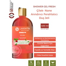 Laventin Arındırıcı Ferahlatıcı Nemlendirici Çilek - Nane Duş Jeli 400 ml Aroma Terapi