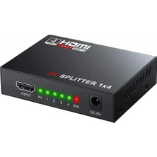 Gplus 4KHD104 4 Port 4K Ultra Hd 2160P 3D HDMI Splitter Hdcp 1.4 4 Port Tv Görüntü Çoklayıcı